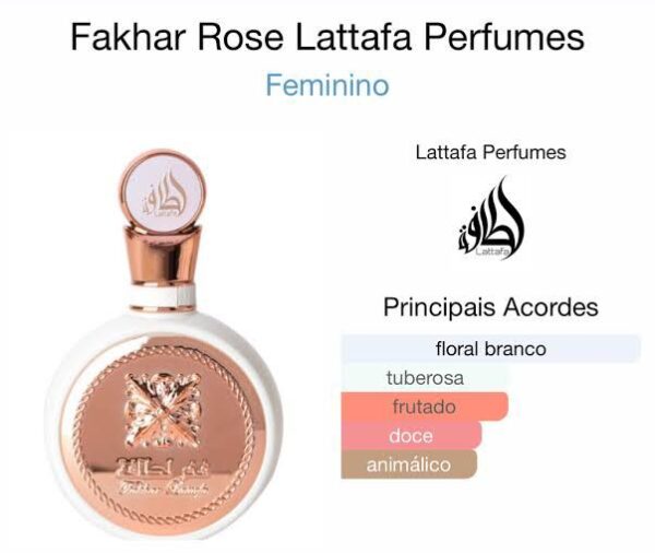 Fakhar Rose Lattafa Perfumes - Perfume Feminino